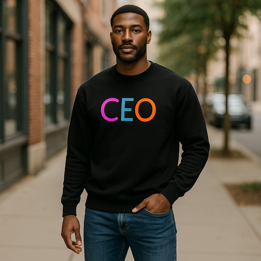 CEO SIGNATURE NEON LOGO CREWNECK