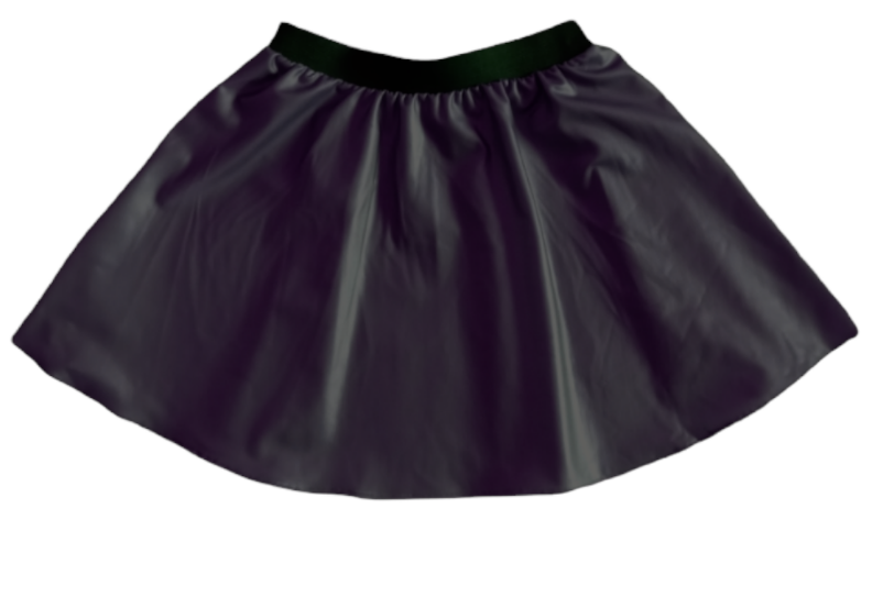 Black Panther Pleather Specialty Skirt & Matching Scrunchie